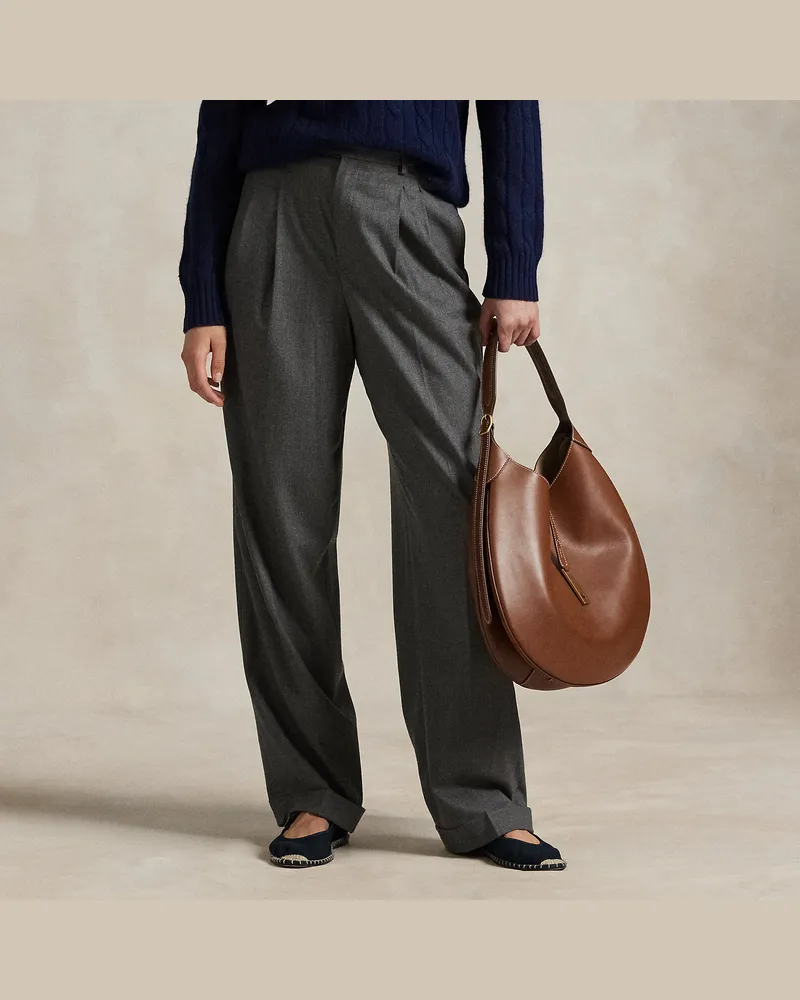 Ralph Lauren Bacall-Hose aus Wollmischung Grey