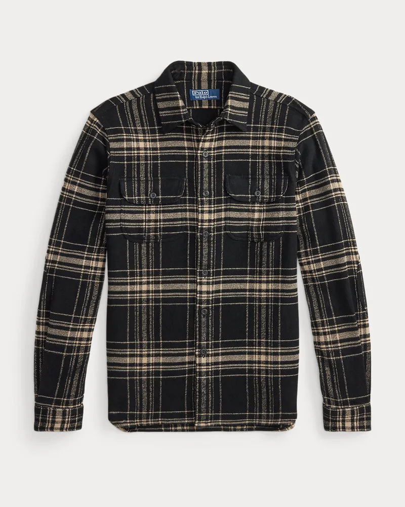 Ralph Lauren Classic-Fit Flanell-Arbeitshemd Black