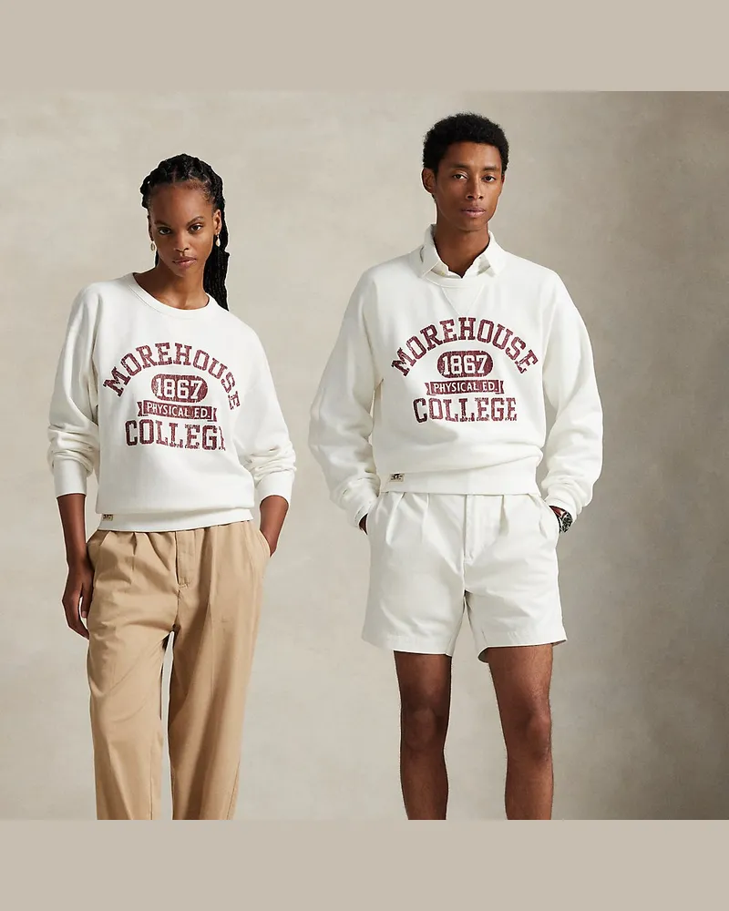 Ralph Lauren Das Sweatshirt Morehouse College Cream
