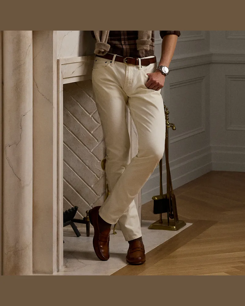 Ralph Lauren Slim-Fit Stretchjeans Cream