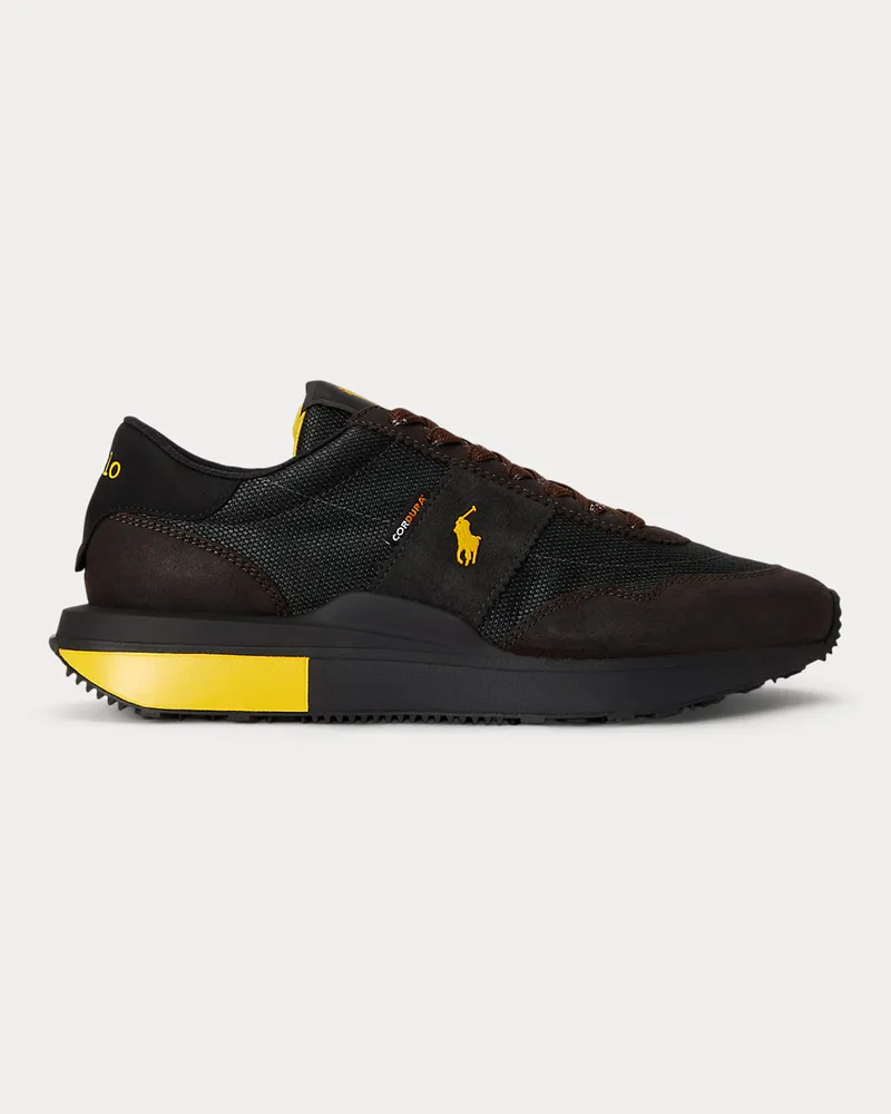 Ralph Lauren Sneaker Train 89 mit Wildlederbahnen Black