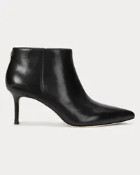 Ralph Lauren Stiefelette Lizie aus poliertem Leder Black