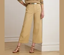 Chinohose in 3/4-Länge mit weitem Bein