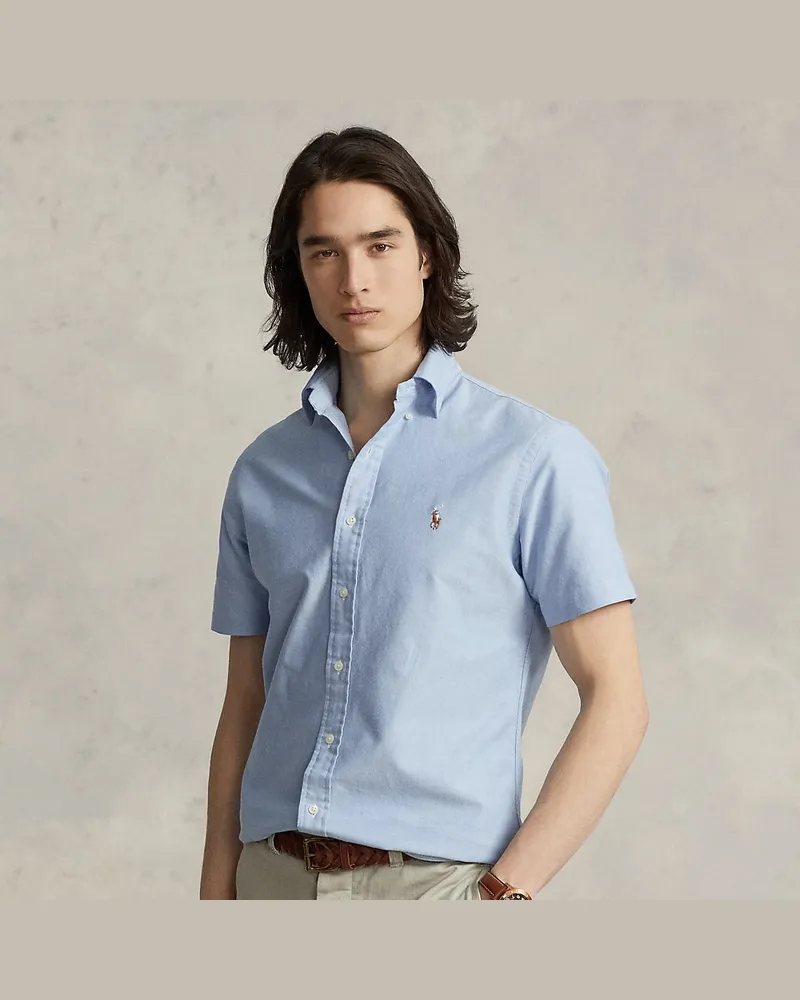 Ralph Lauren Custom-Fit Oxfordhemd Blue