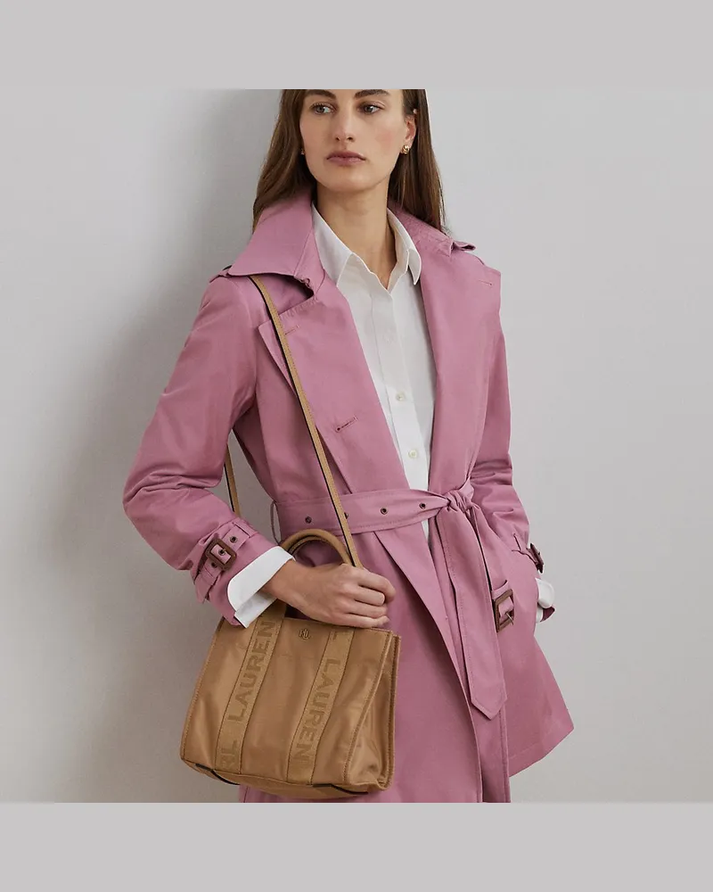 Ralph Lauren Kleine Tragetasche Stevie aus Nylon Tan
