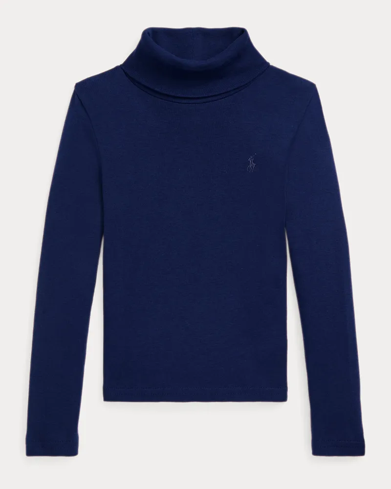 Ralph Lauren Gerippter Rollkragenpullover Blue