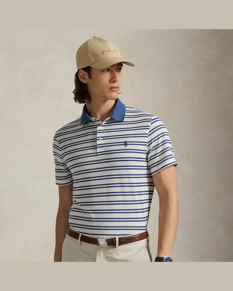 Ralph Lauren Tailored-Fit Performance-Poloshirt Blue
