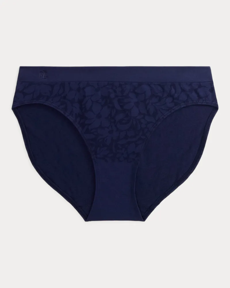 Ralph Lauren Bikini-Slip mit Blumenmuster Blue