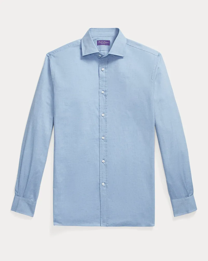 Ralph Lauren Flanellhemd mit Fischgratmuster Blue