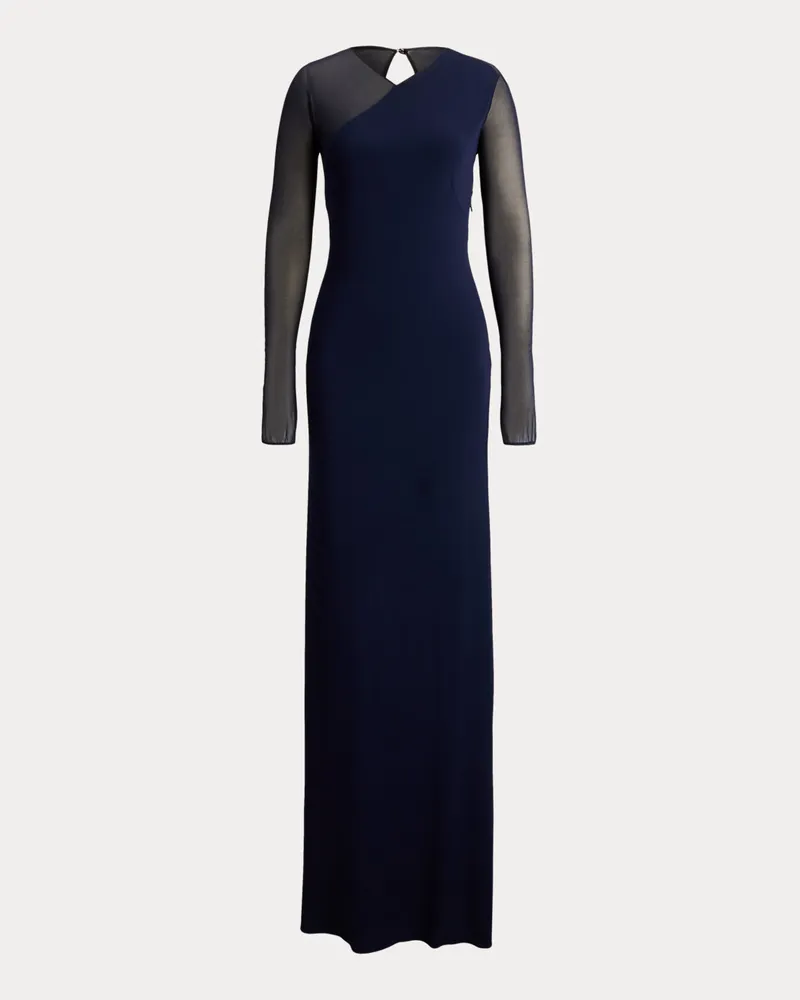Ralph Lauren Abendkleid Brynn aus Jersey Blue