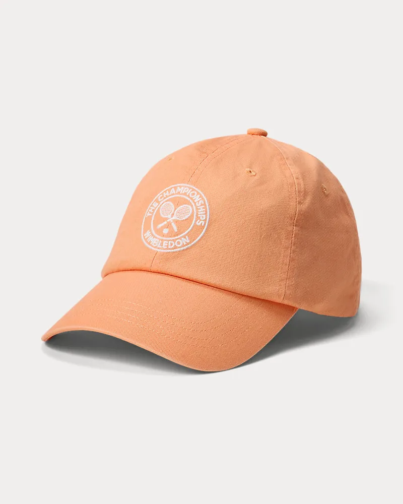Ralph Lauren Twillkappe Wimbledon mit Logostickerei Red