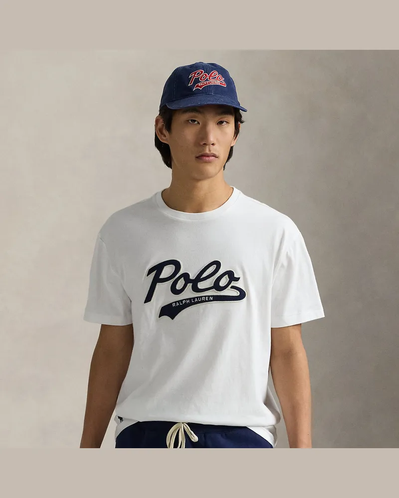 Ralph Lauren Classic-Fit Jersey-T-Shirt mit Logo White