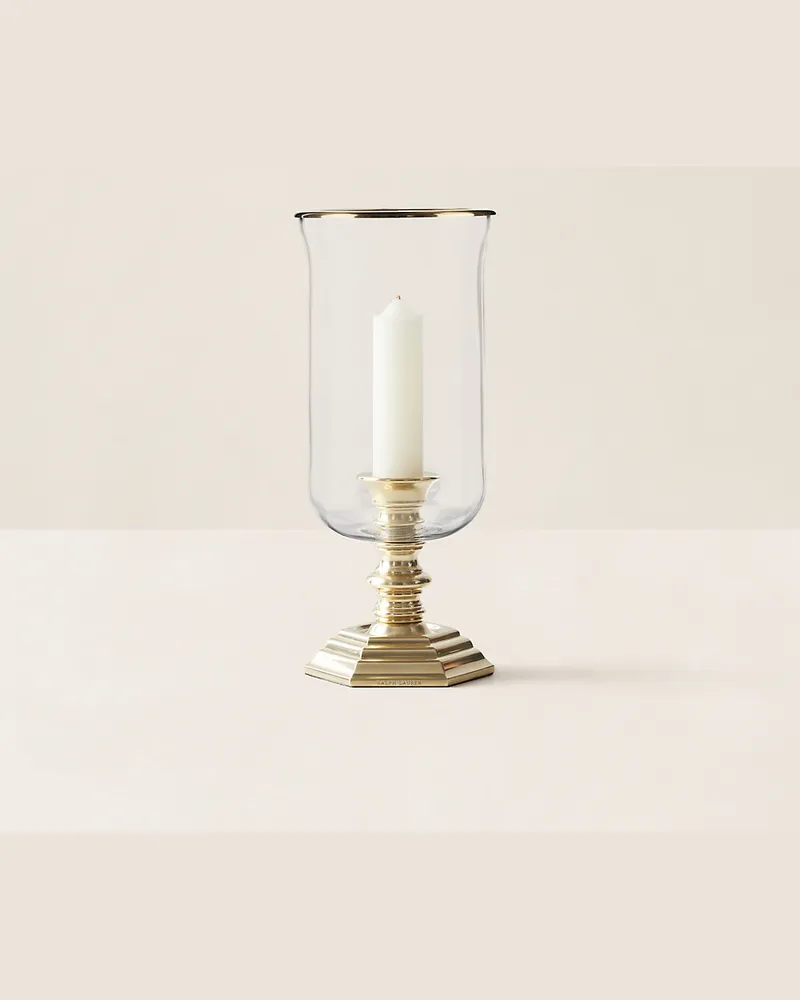 Ralph Lauren Home Klassisches kleines Windlicht Gold