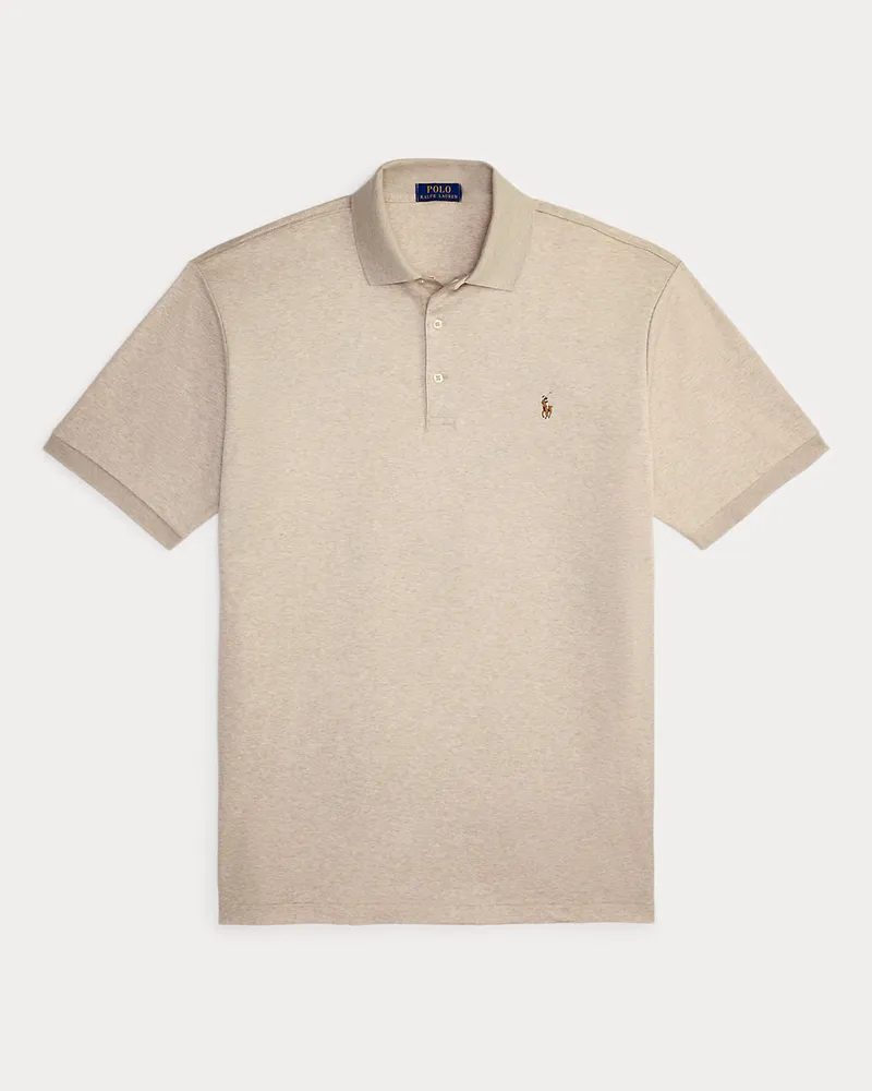 Ralph Lauren Große Größen - Poloshirt aus weicher Baumwolle Tan