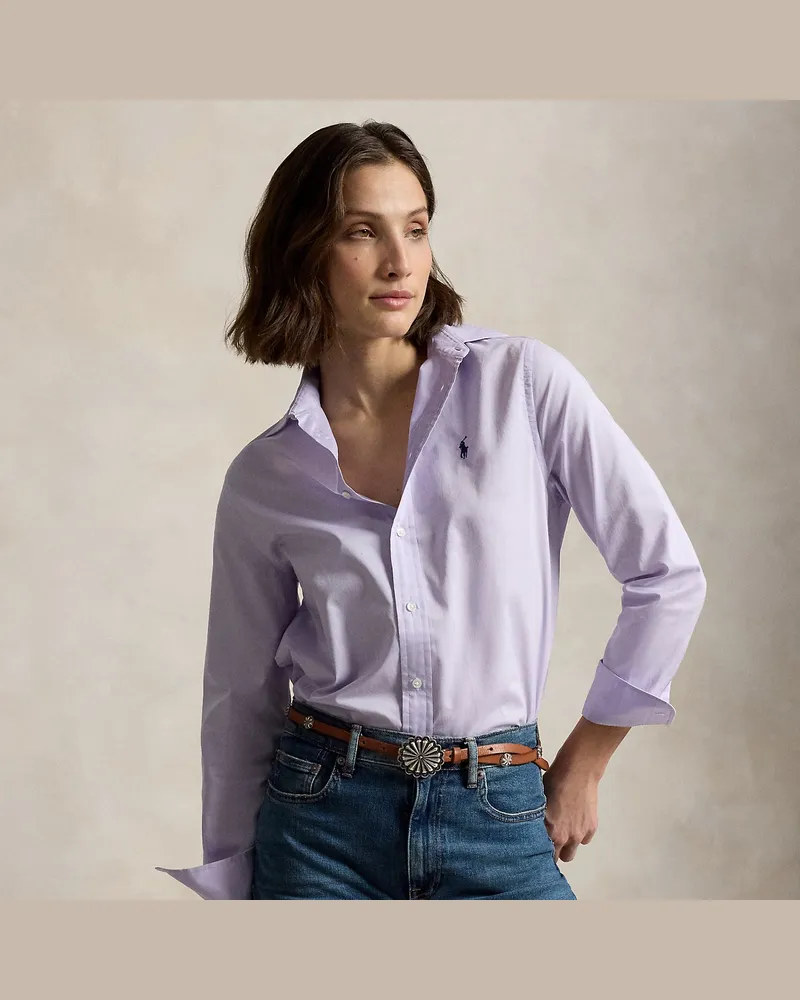 Ralph Lauren Classic-Fit Hemd aus Baumwolltwill Purple