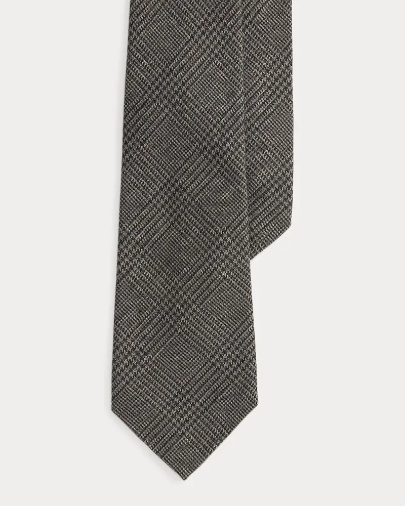 Ralph Lauren Krawatte aus Glencheck-Baumwollflanell Grey