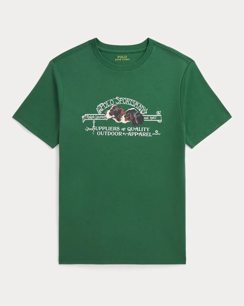 Ralph Lauren Baumwolljersey-T-Shirt Polo Sportsman Green