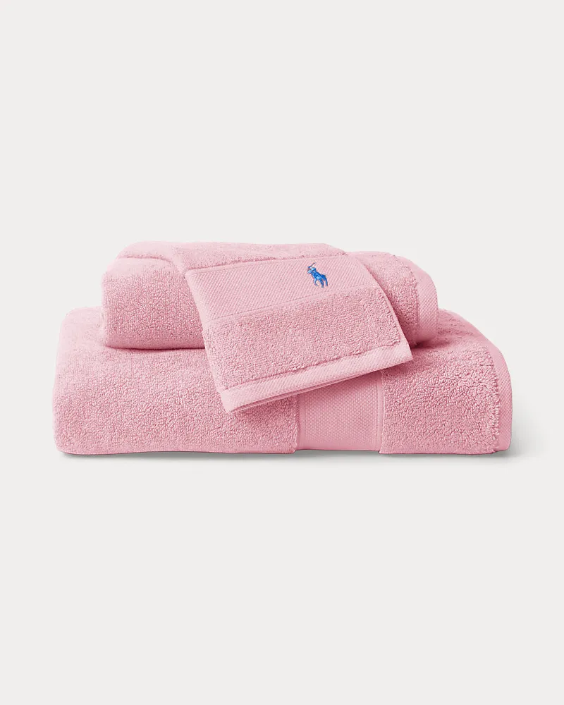 Ralph Lauren Home Das Polo-Handtuch und Badematte Pink