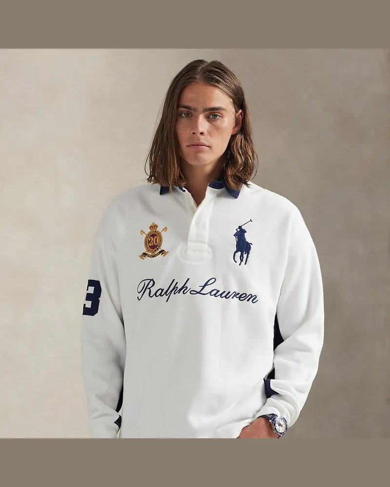 Ralph Lauren Jubiläums-Sweatshirt mit Big Pony White