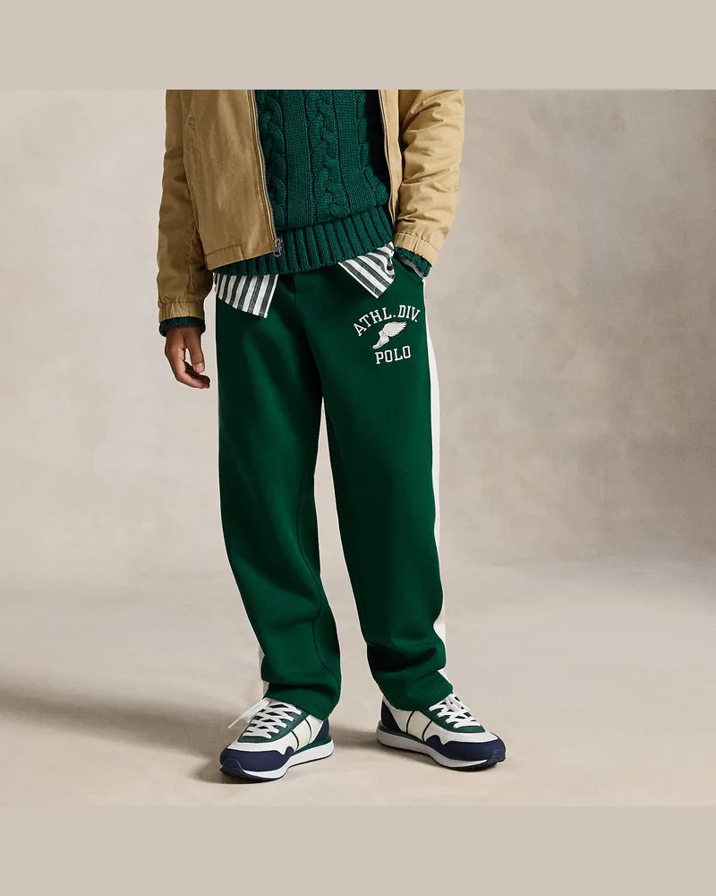 Ralph Lauren Doppellagige Jogginghose mit Logo Green