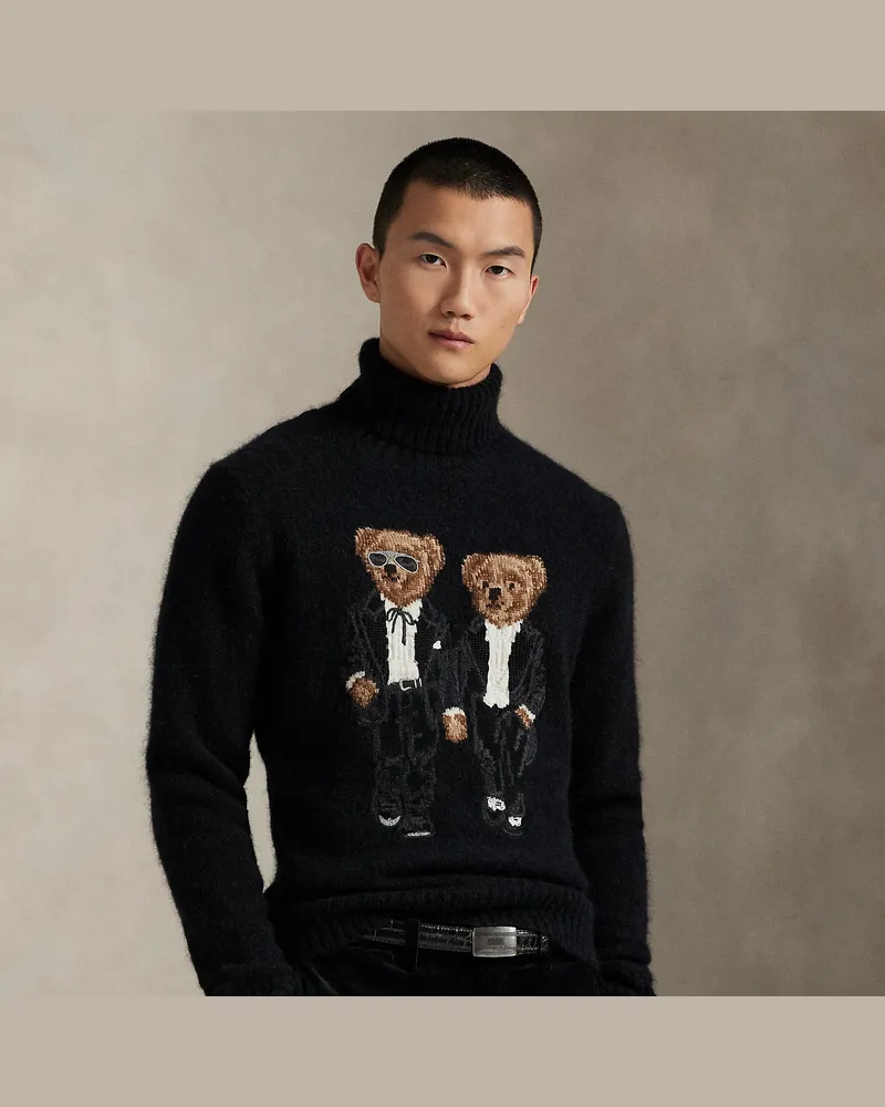Ralph Lauren Pullover mit  Ralph Lauren & Ricky Tuxedo Bear Black