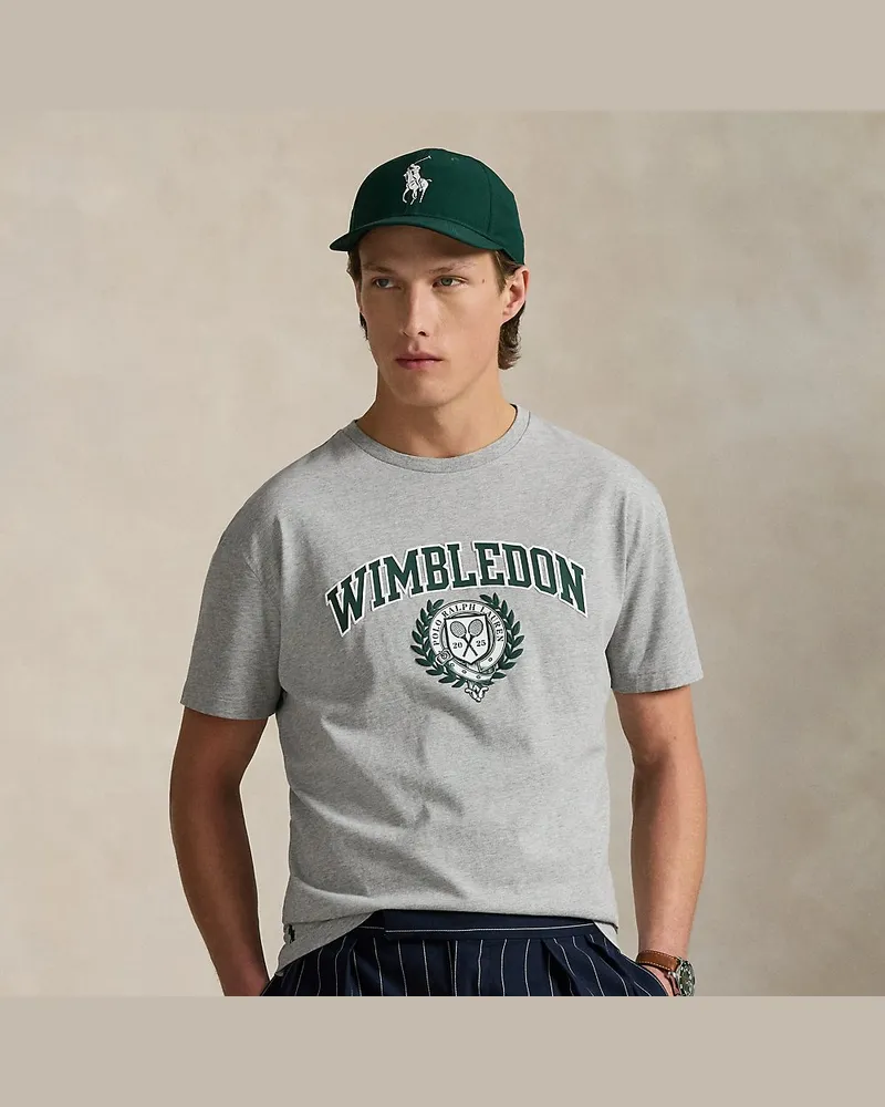 Ralph Lauren Classic-Fit Logo-T-Shirt Wimbledon Grey