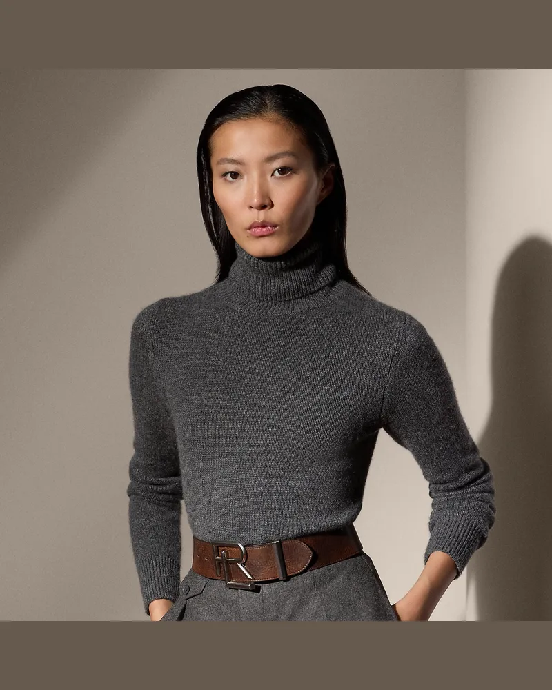 Ralph Lauren Rollkragenpullover aus Kaschmir Grey