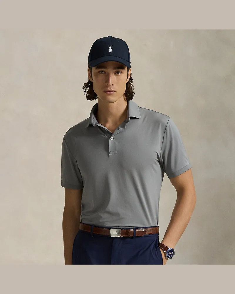 Ralph Lauren Tailored-Fit Performance-Poloshirt Grey