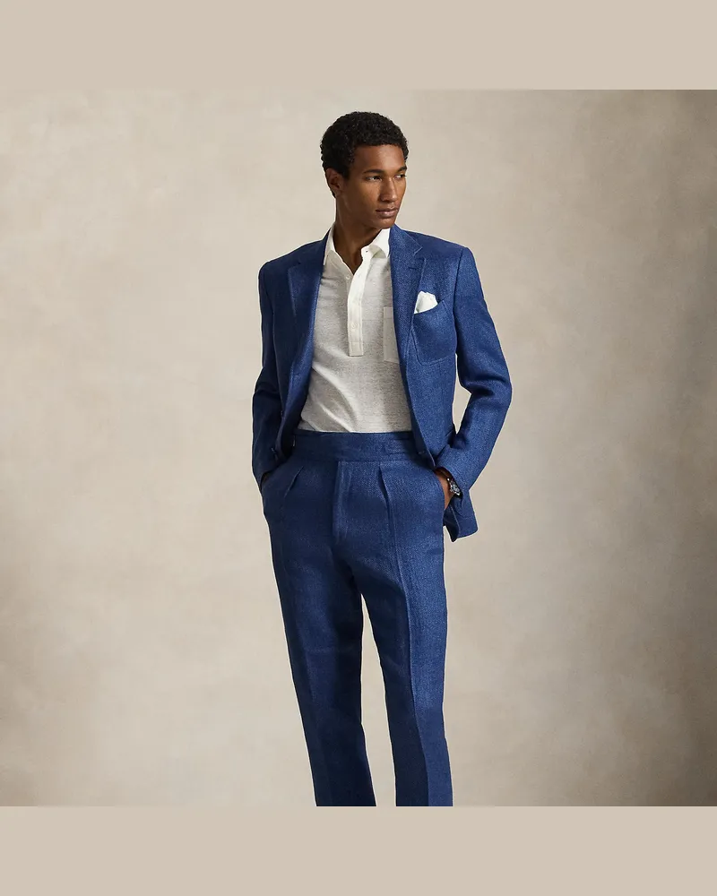 Ralph Lauren Anzughose aus Sommer-Tweed Blue
