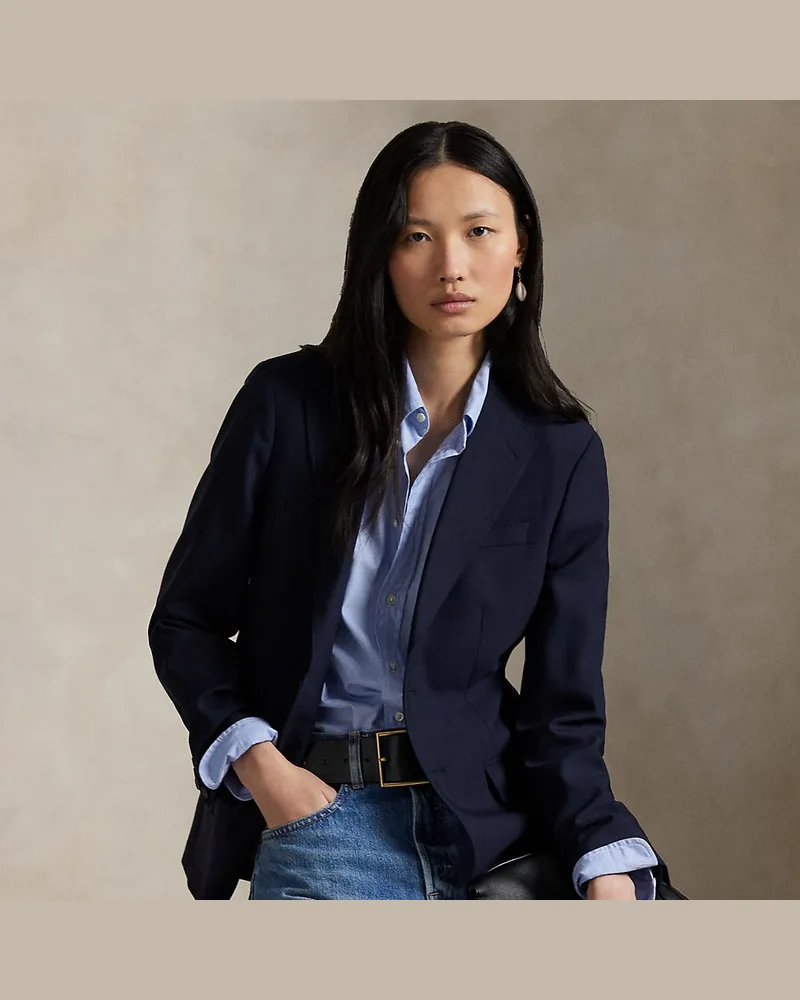Ralph Lauren Blazer aus Stretch-Wolle Blue