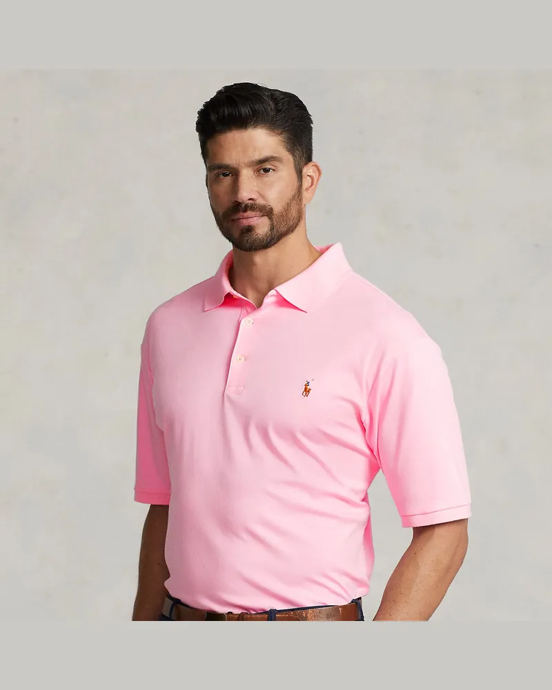 Ralph Lauren Große Größen - Poloshirt aus weicher Baumwolle Pink