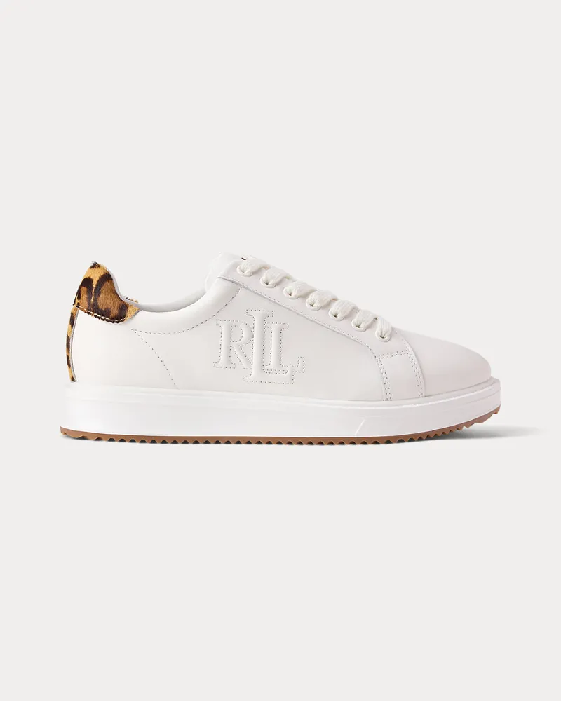 Ralph Lauren Ledersneaker Ainsley mit Kalbsfellbesatz Multi