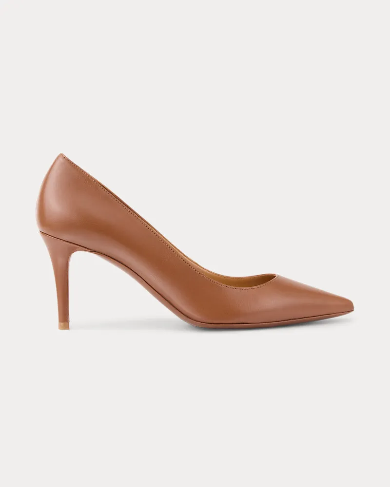 Ralph Lauren Pumps Tenney aus Ziegenleder Brown