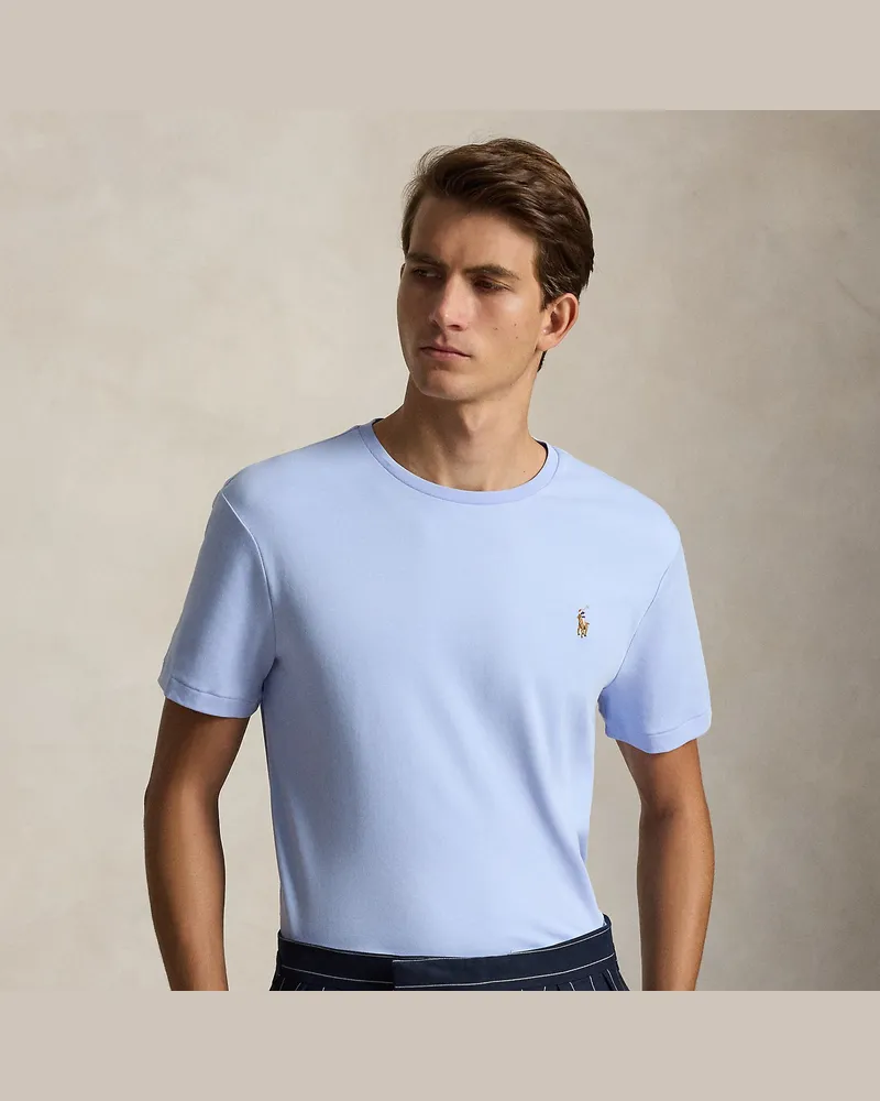Ralph Lauren Weiches Custom-Slim-Fit T-Shirt Blue