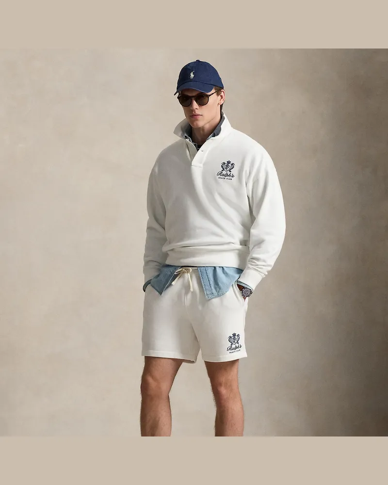 Ralph Lauren Relaxed-Fit Fleece-Shorts mit Grafik White
