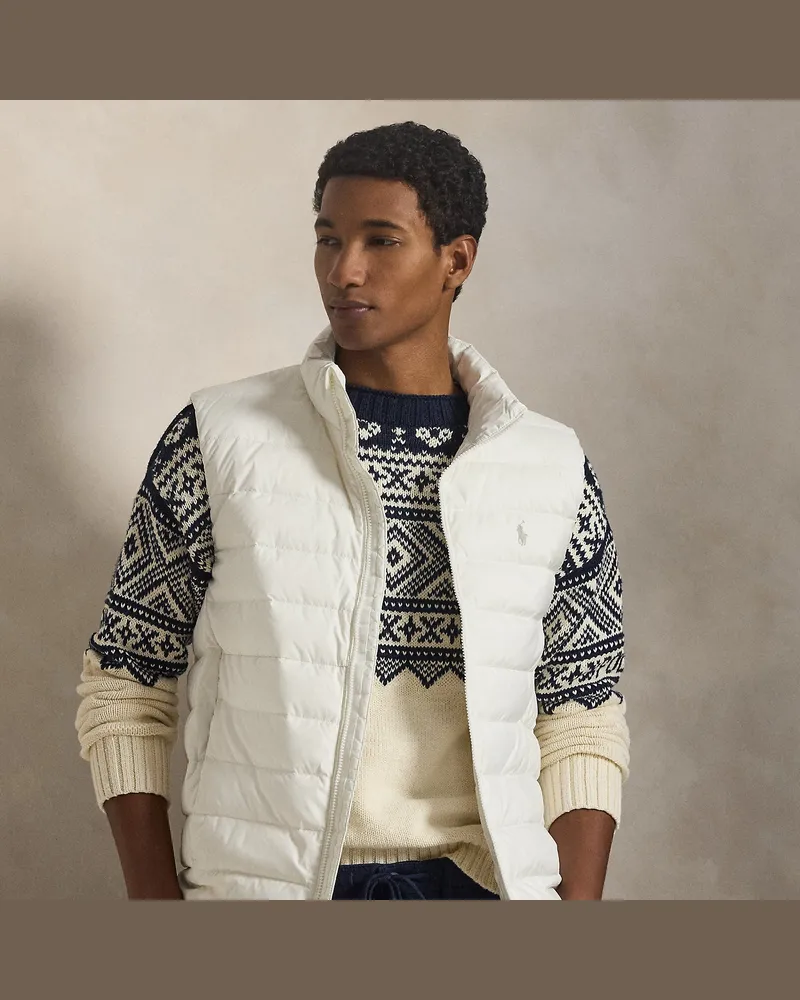Ralph Lauren Die verstaubare Daunenweste Colden White