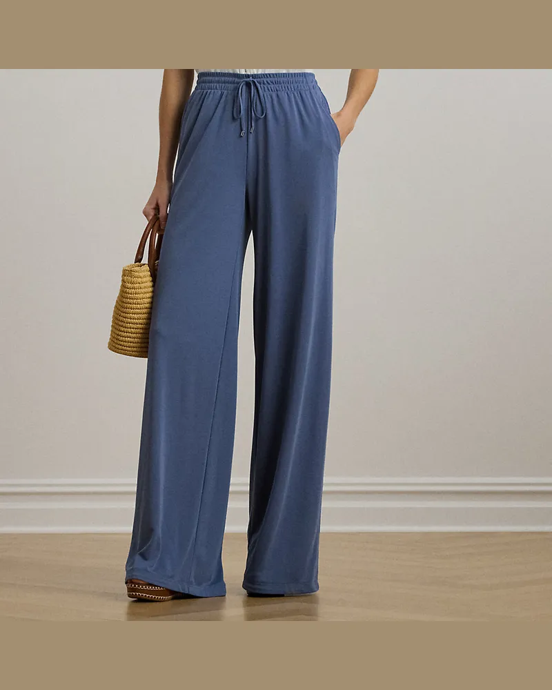 Ralph Lauren Hose mit Tunnelzug und weitem Bein Blue