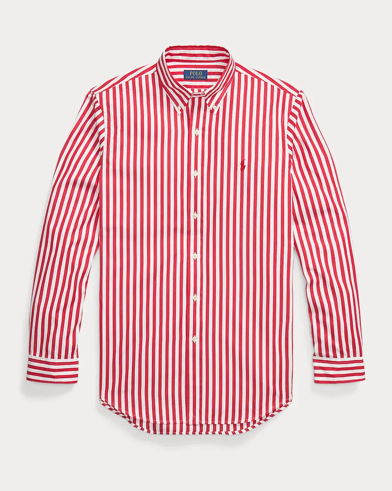 Ralph Lauren Classic-Fit Popelinehemd mit Streifen Red