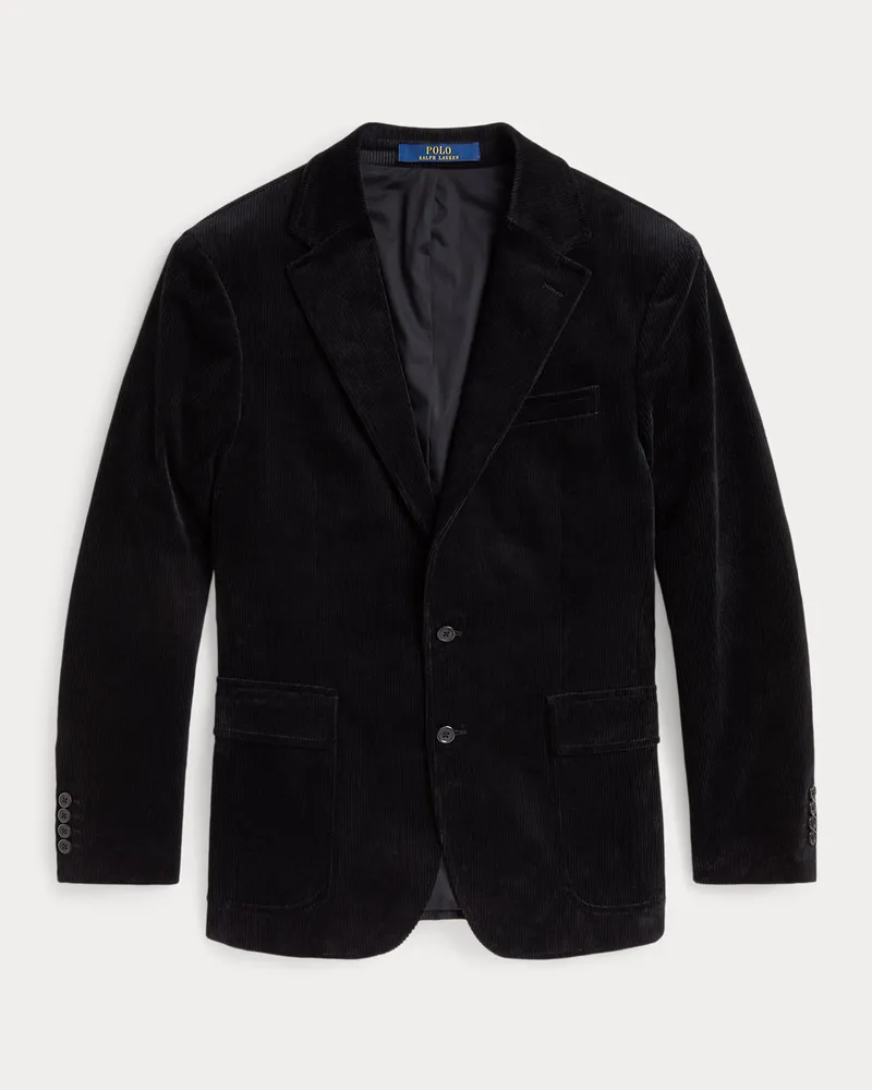 Ralph Lauren Modern-Fit Polo-Jacke aus Kordsamt Black