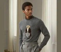 Kaschmirpullover mit Polo Bear
