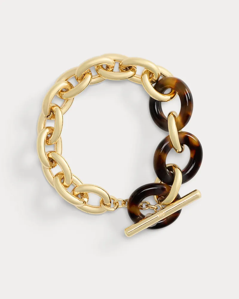Ralph Lauren Vergoldetes Flex-Armband mit Schildpatt Gold