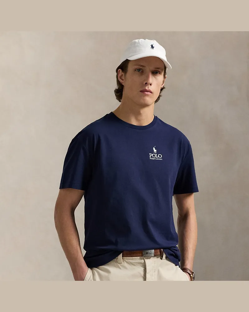 Ralph Lauren Classic-Fit Jersey-T-Shirt mit Logo Blue