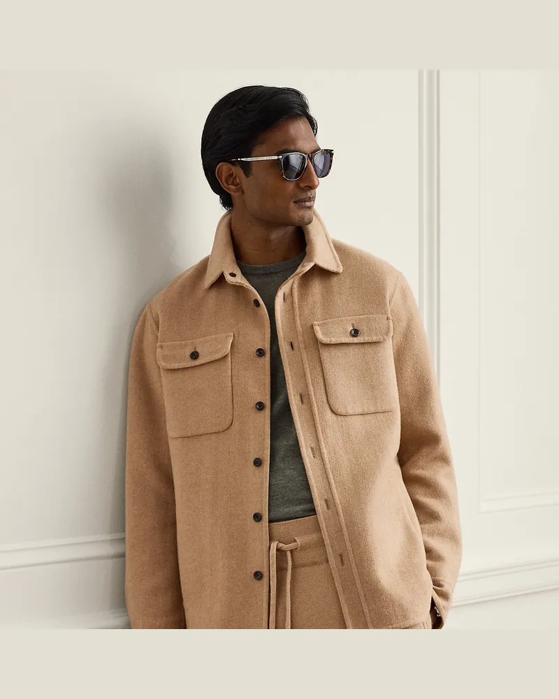 Ralph Lauren Hemdjacke Calloway aus Kaschmir Tan