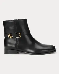 Ralph Lauren Stiefelette Brooke aus poliertem Leder Black