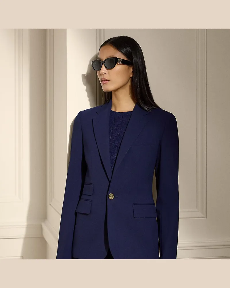 Ralph Lauren Jacke Parker aus Wollcrêpe Blue