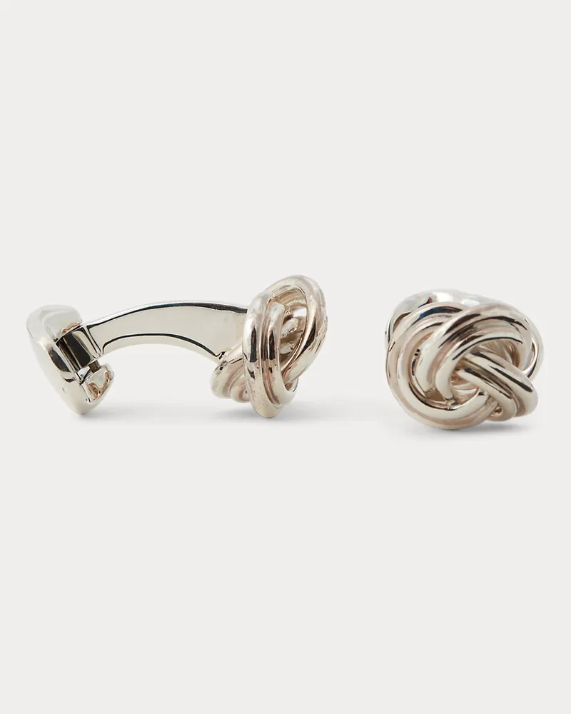 Ralph Lauren Knoten-Manschettenknöpfe aus Silber Silver
