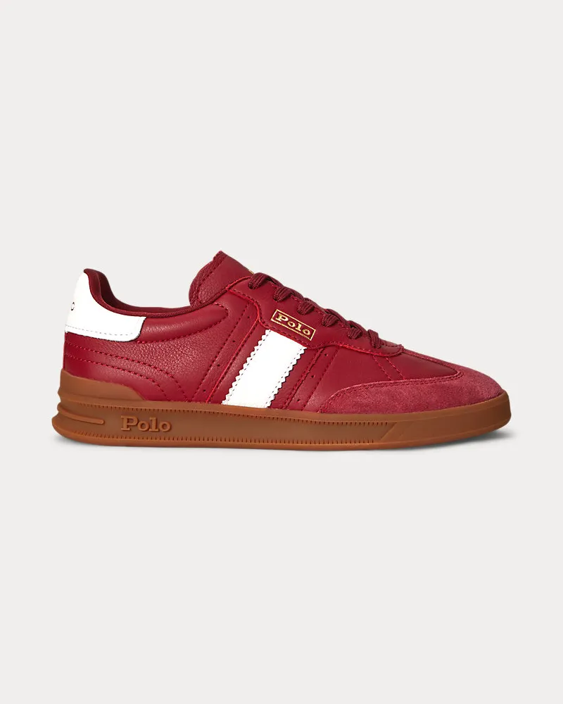 Ralph Lauren Sneaker Heritage Aera aus Wildleder Red