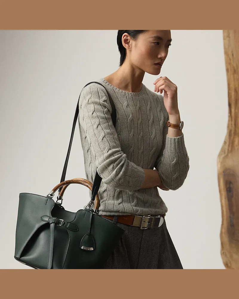 Ralph Lauren Die Tragetasche  Ralph Lauren aus Kalbsleder Green
