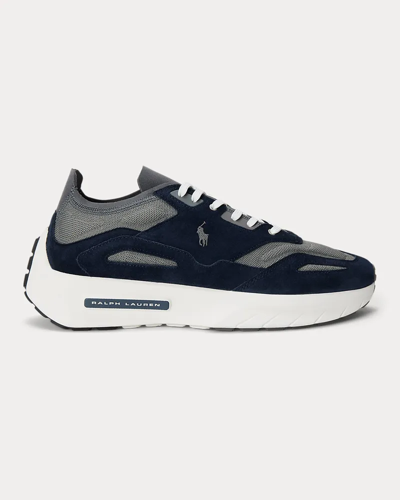 Ralph Lauren Strick-Sneaker Boerum mit Wildleder Blue