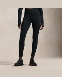 Ralph Lauren Jersey-Leggings in Wildlederoptik Black